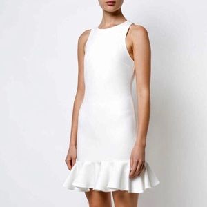 halston heritage peplum dress